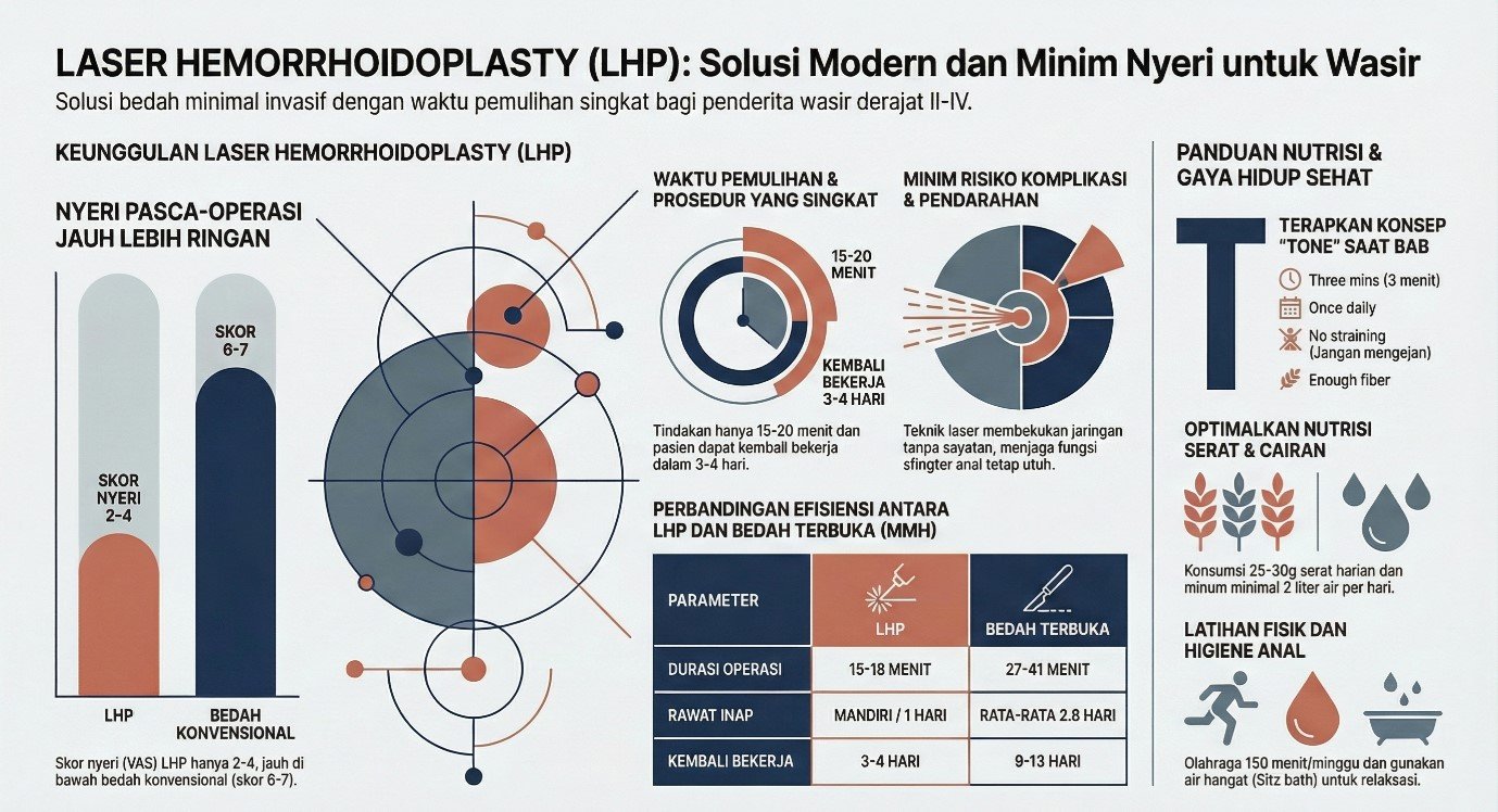 Memahami Wasir (Hemorrhoid): Penyebab, Gejala, dan Solusi Bebas Nyeri dengan Laser Hemorrhoidoplasty