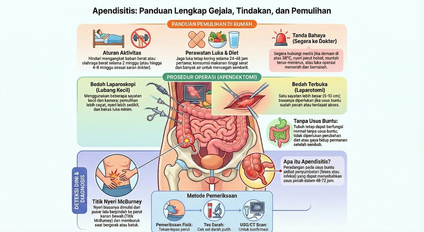 Mengenal Usus Buntu (Apendisitis): Penyebab, Gejala, dan Solusi Tepat Penanganannya